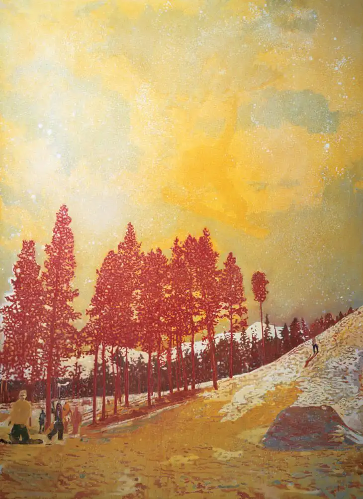 Peter Doig Paintings | Orange Sunshine