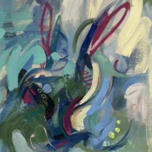 <span class="art_header_1"> Nuo Chen</span> <span class="art_header_2" style="height:70px">Garden VI (2024)</span><br /> <span class="art_header_3" style="height:65px">Oil on canvas<p style=”margin-top: 20px”> (h) 70 x (w) 50 cm